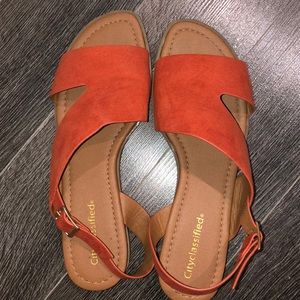 🌞2 for 25$ Orange flat sandal